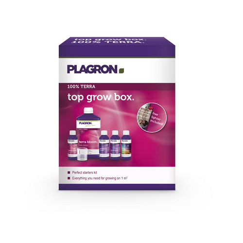 PLAGRON TOP GROW BOX TERRA - pack découverte d'engrais et additifs pour culture en terre