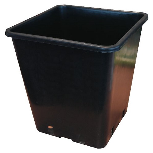 POT CARRE PVC NOIR