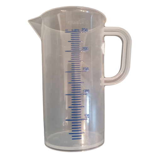 Verre mesureur en PP 250 ml, Verres mesureurs, Plastique