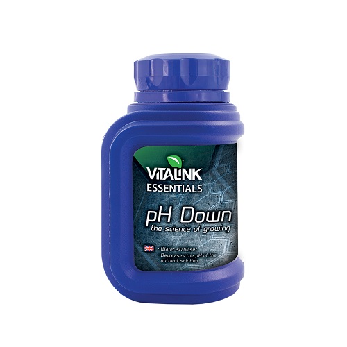 VITALINK ESSENTIALS PH DOWN 250ML - acide phosphorique baisse le pH des soltuions nutritives