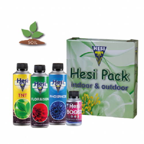 HESI PACK INDOOR ET OUTDOOR - kit découverte des engrais et boosters de culture en terre