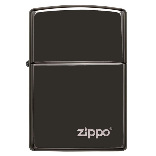 Briquet tempête Zippo EBony avec logo de la marque