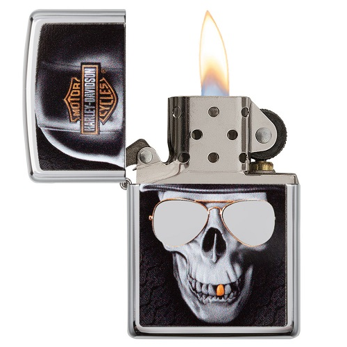 ZIPPO HARLEY DAVIDSON - vue ouvert