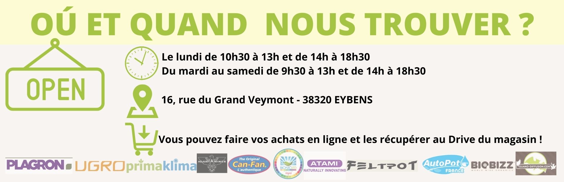 JARDINS ALTERNATIFS HORAIRES ET ADRESSE 2022