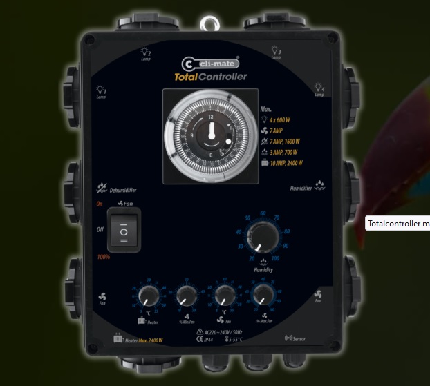 Contrôleur d'humidité et température Cli-Mate 12+12amp